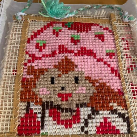 Strawberry Shortcake Hooked Rug Picture - Picture 3 of 3